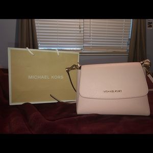 MK Sofia Small EW Saffiano Satchel Crossbody